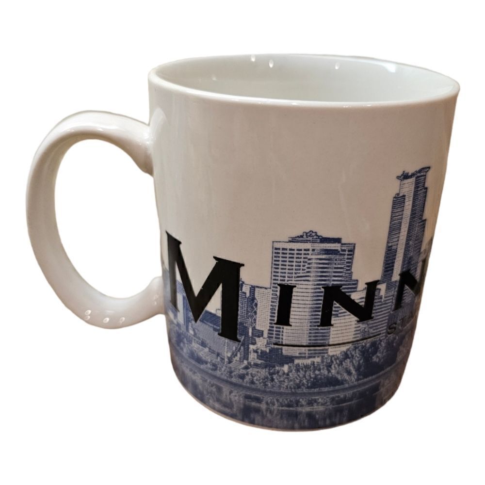 STARBUCKS 2002 Barista Skyline Minneapolis Mug - 16 Oz.